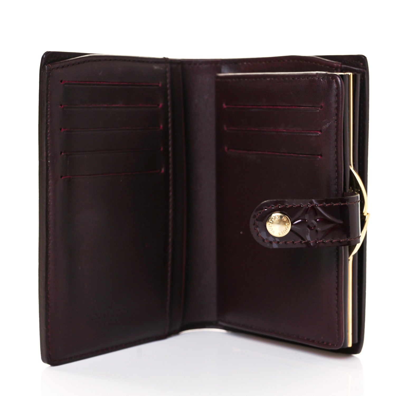 Louis Vuitton Vernis French Purse Wallet Amarante 5 of 8