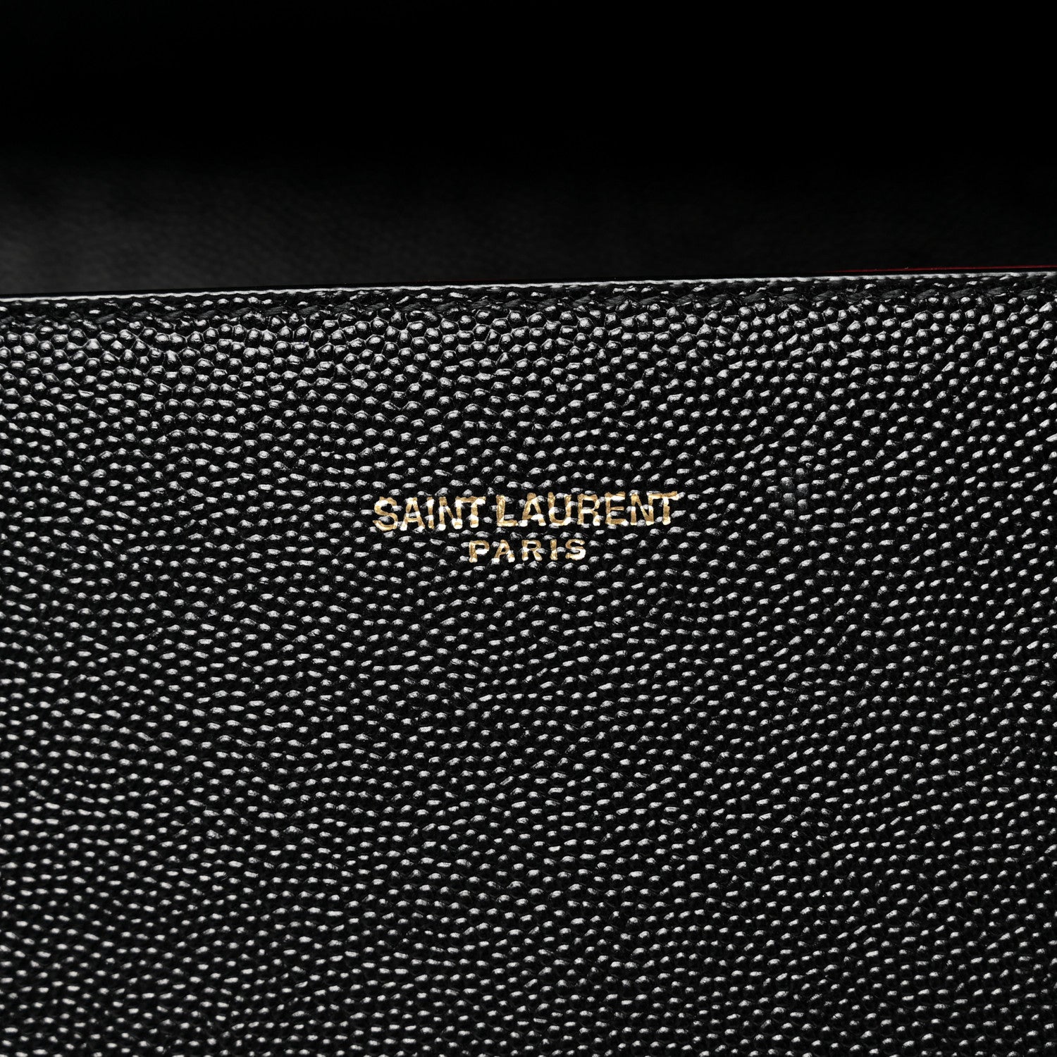Saint Laurent Grain de Poudre Medium Classic Monogram Cassandra Top Handle Black Rouge Legion 7 of 10