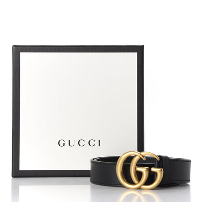 Gucci Calfskin Double G 30mm Belt 80 32 Black 5 of 5