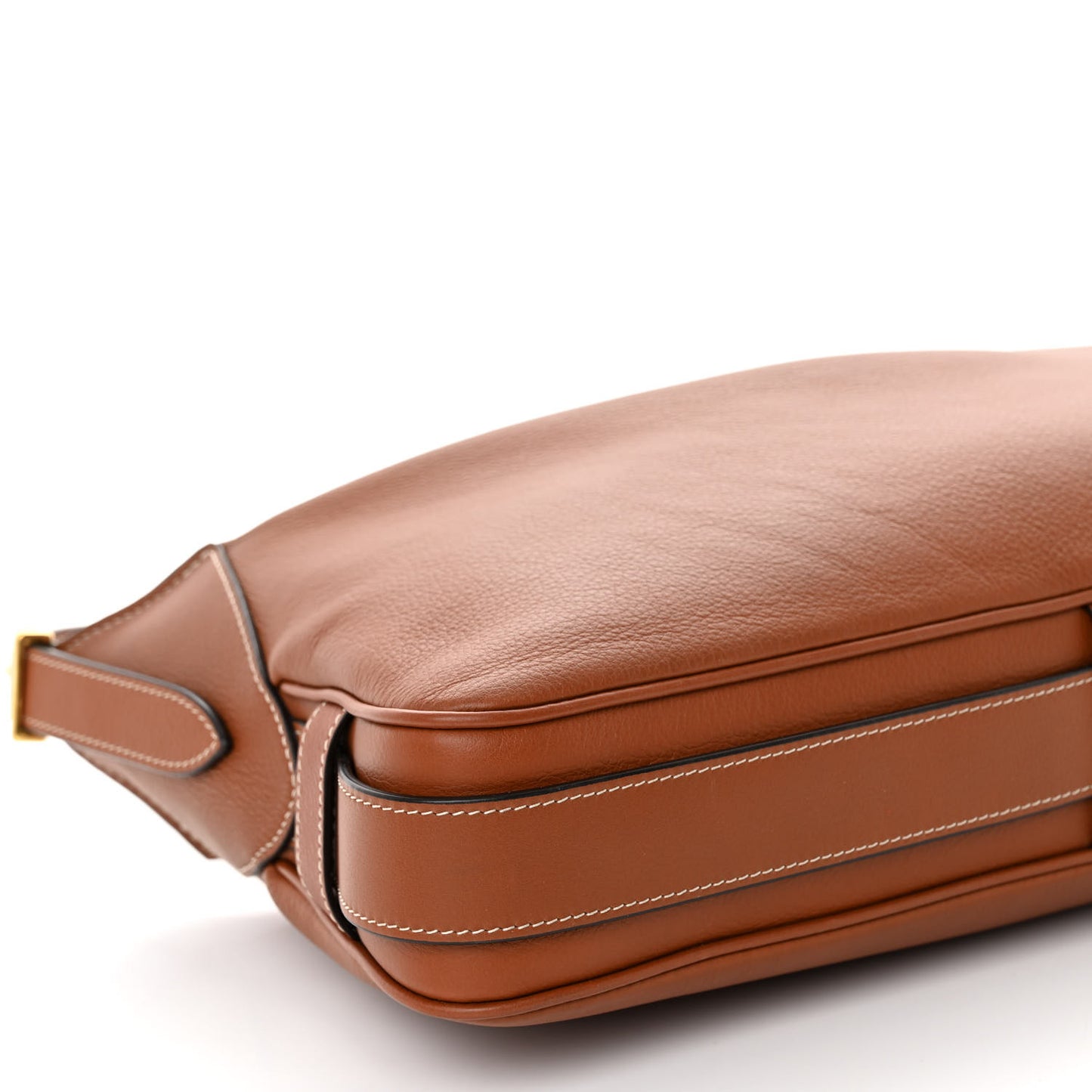 Supple Calfskin Medium Romy Shoulder Bag Tan
