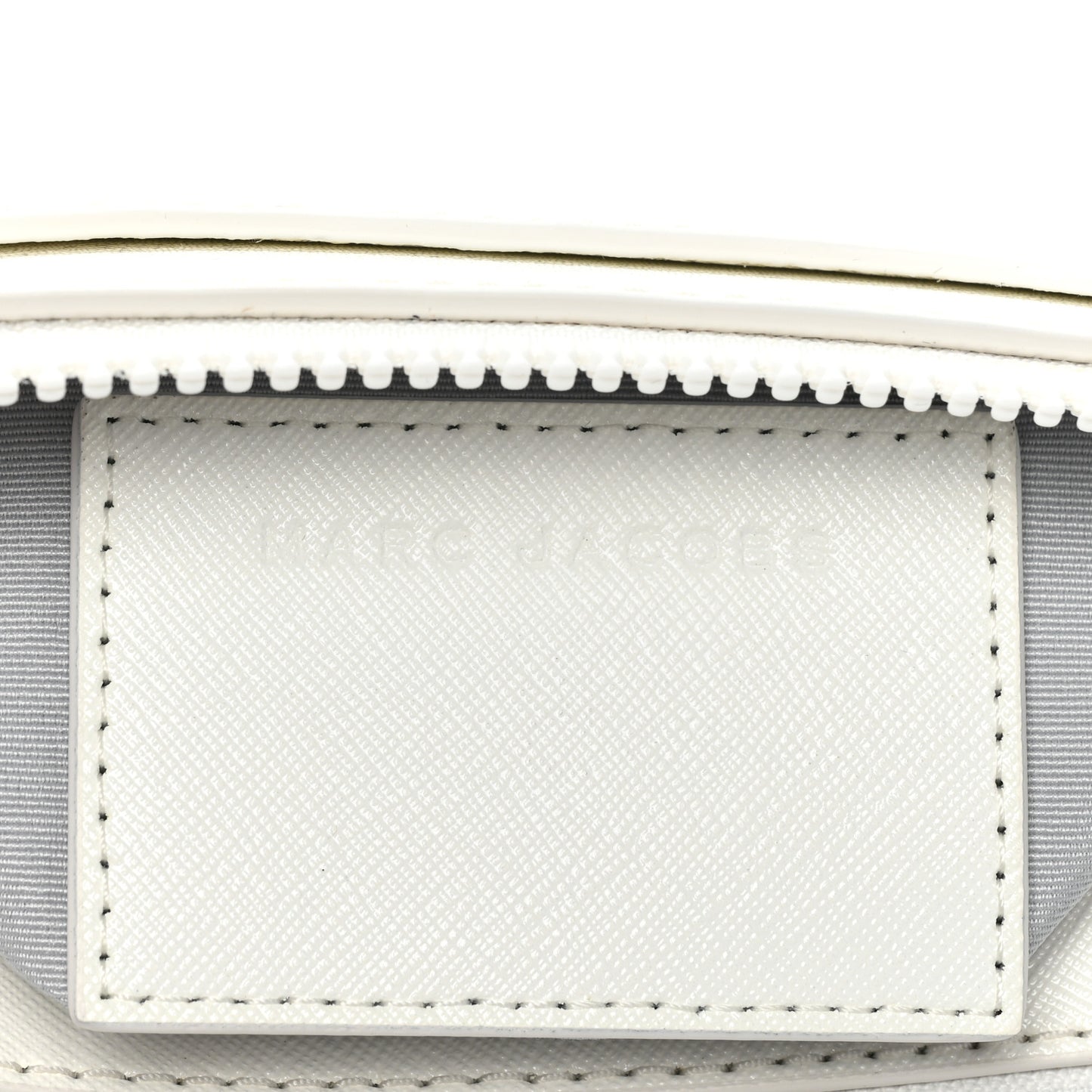 Saffiano Small Snapshot Camera Bag White