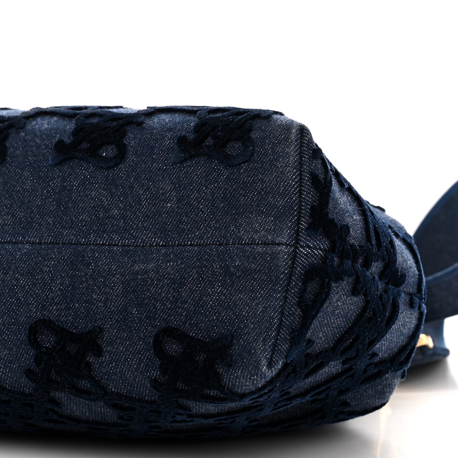Fendi Denim Karligraphy Embroidered Medium Fendi First Blue 10 of 10
