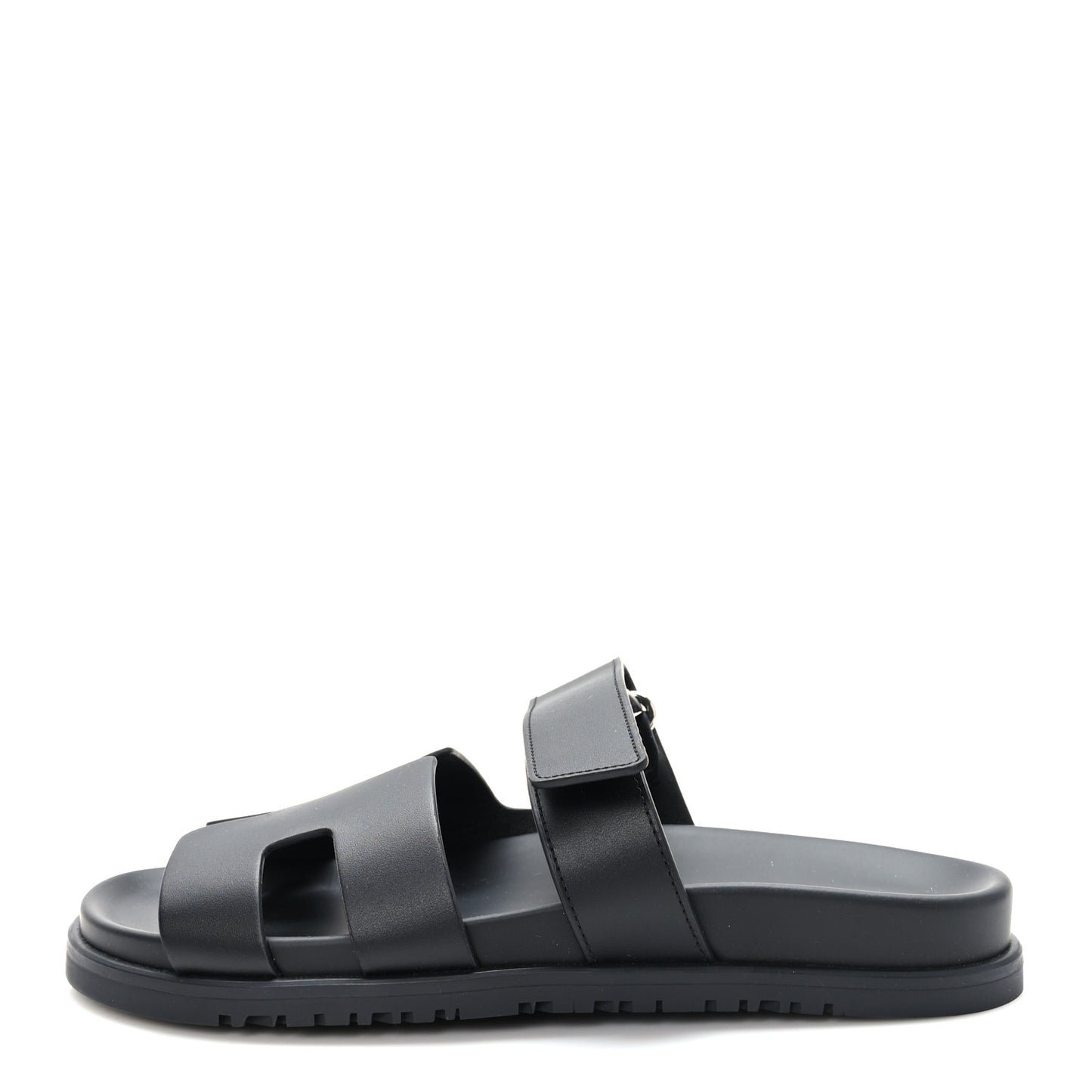 Calfskin Womens Chypre Sandals 38.5 Black