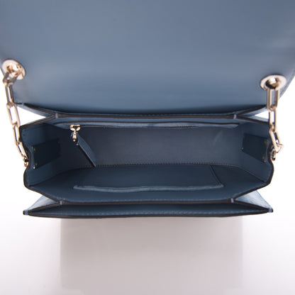 Valentino Garavani Suede Panther Chain Flap Bag Grey Sky 5 of 8