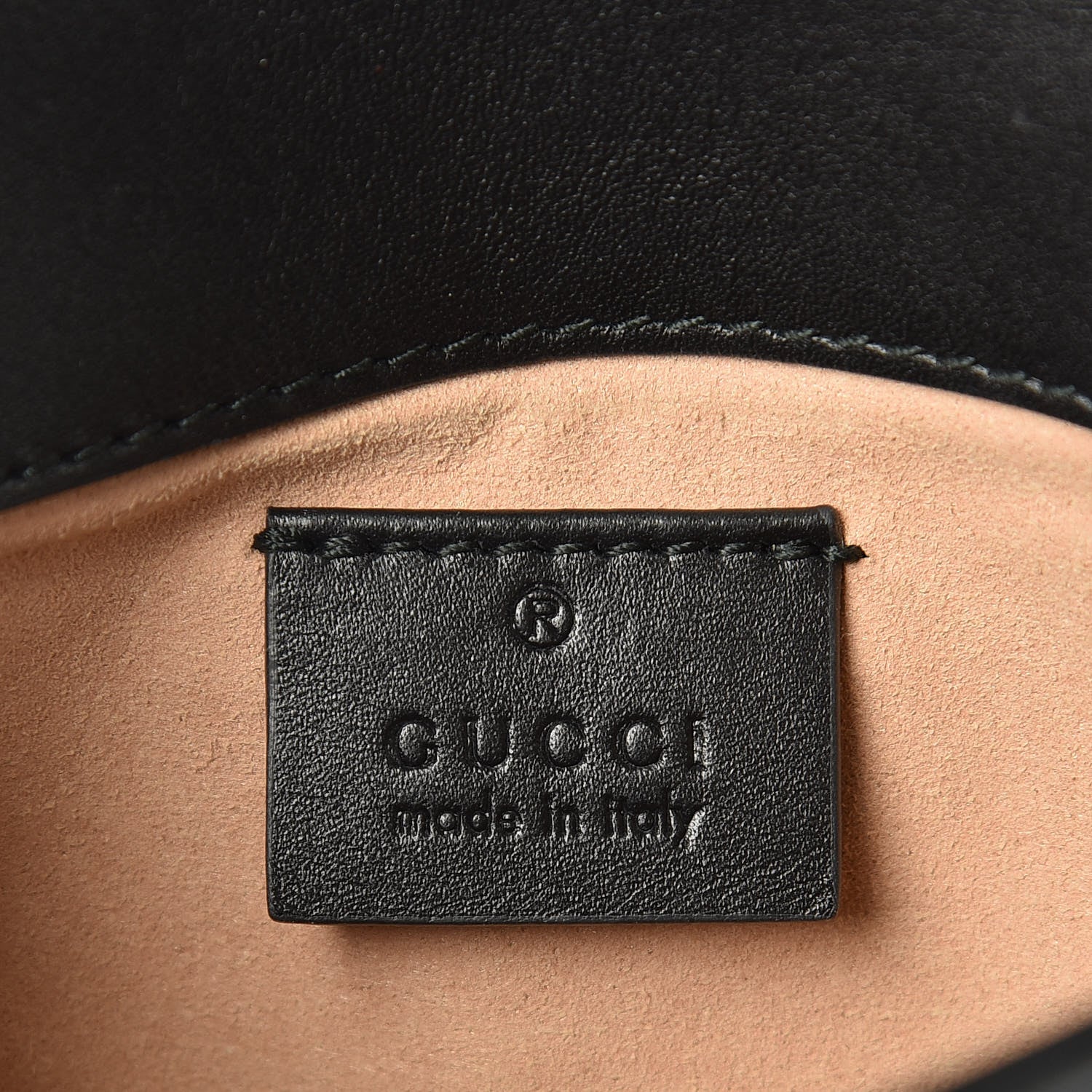Gucci Calfskin Matelasse Super Mini GG Marmont Shoulder Bag Black 5 of 10