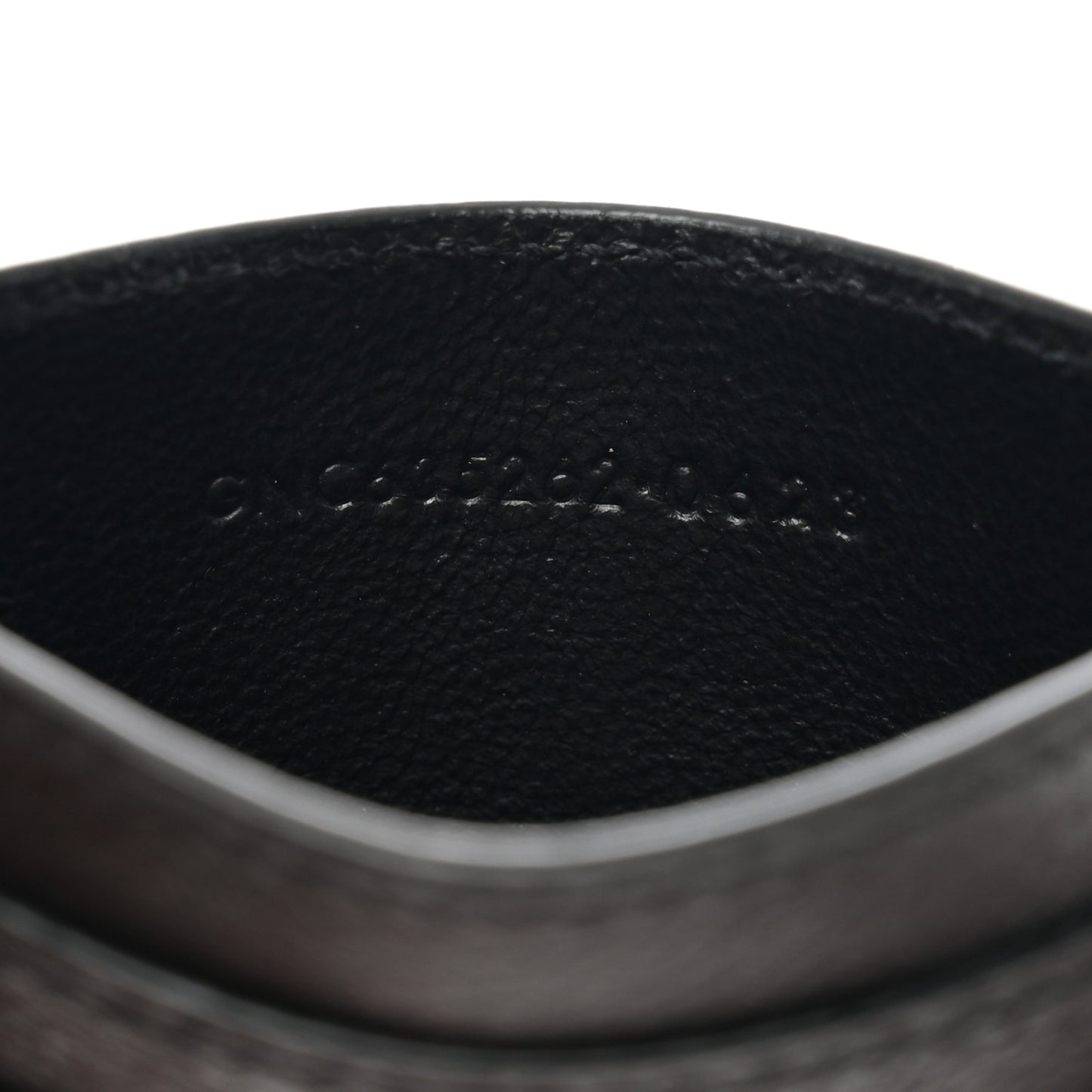 Calfskin Tiny Cassandre Credit Card Case Black
