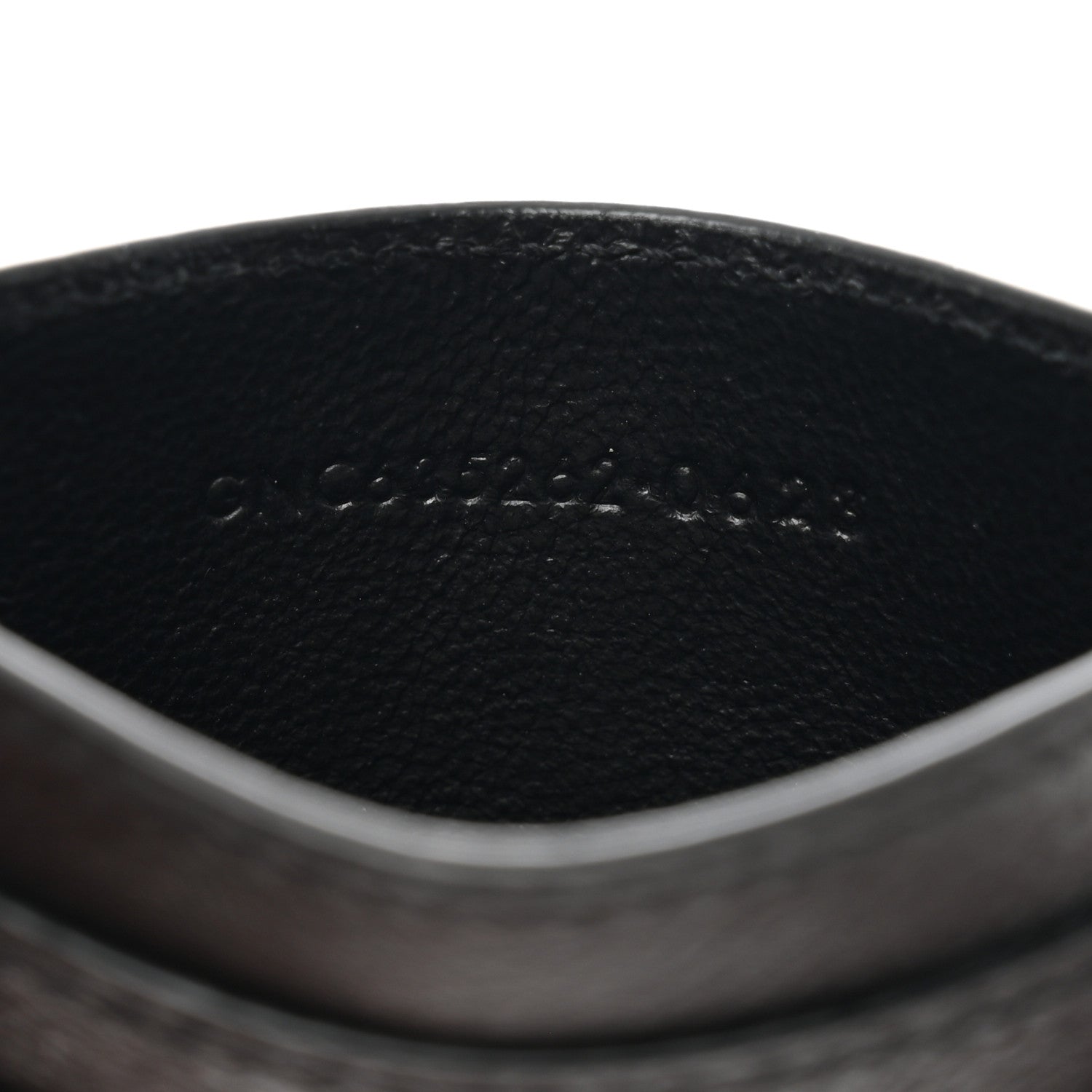 Saint Laurent Calfskin Tiny Cassandre Credit Card Case Black 7 of 7