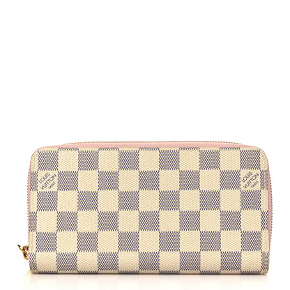 Louis Vuitton Damier Azur Zippy Wallet Rose Ballerine 1 of 9