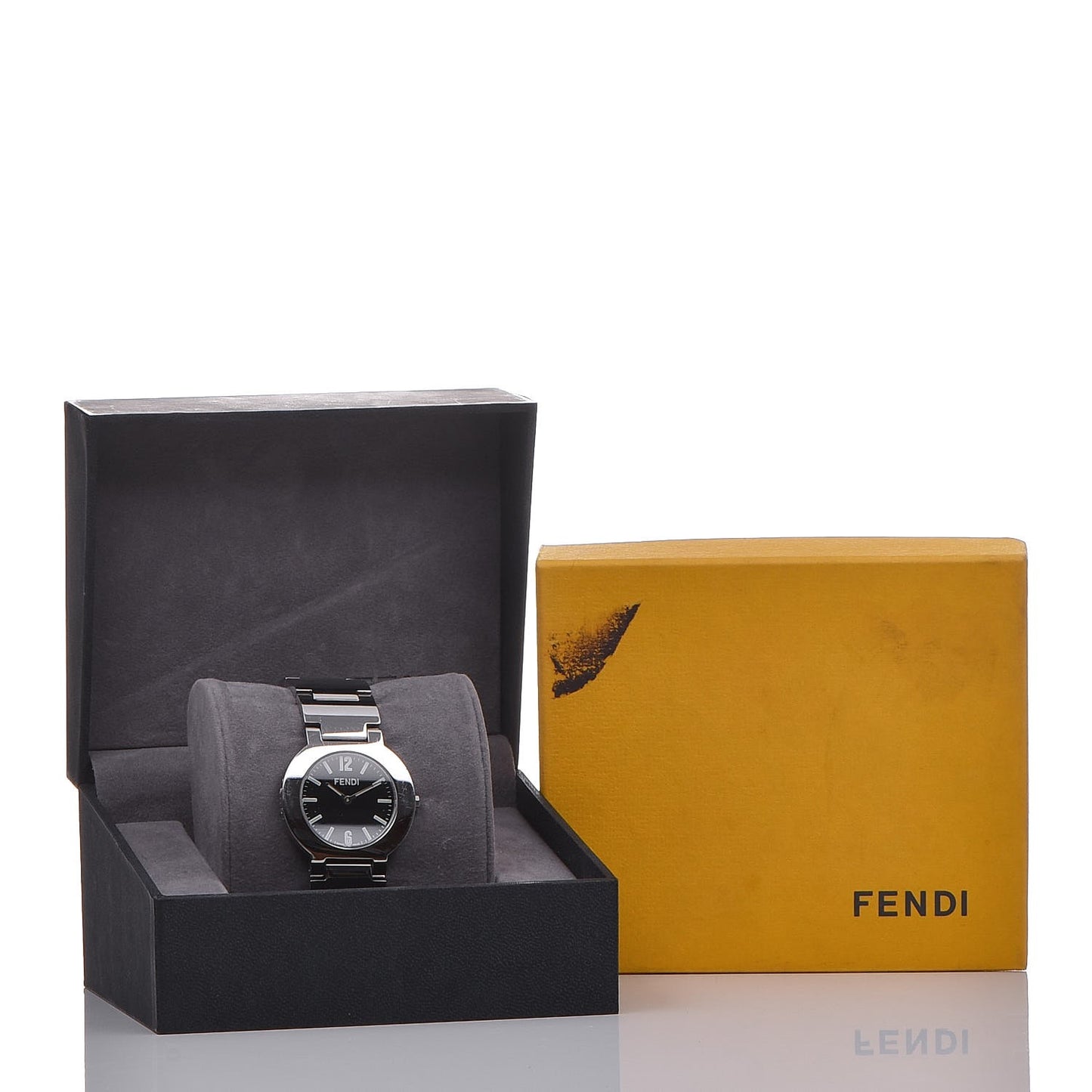 Stainless Steel 35mm Orologi Quartz Watch Black