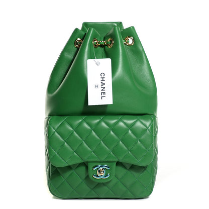 Chanel Lambskin Quilted Small In Seoul Backpack Green 1 of 7