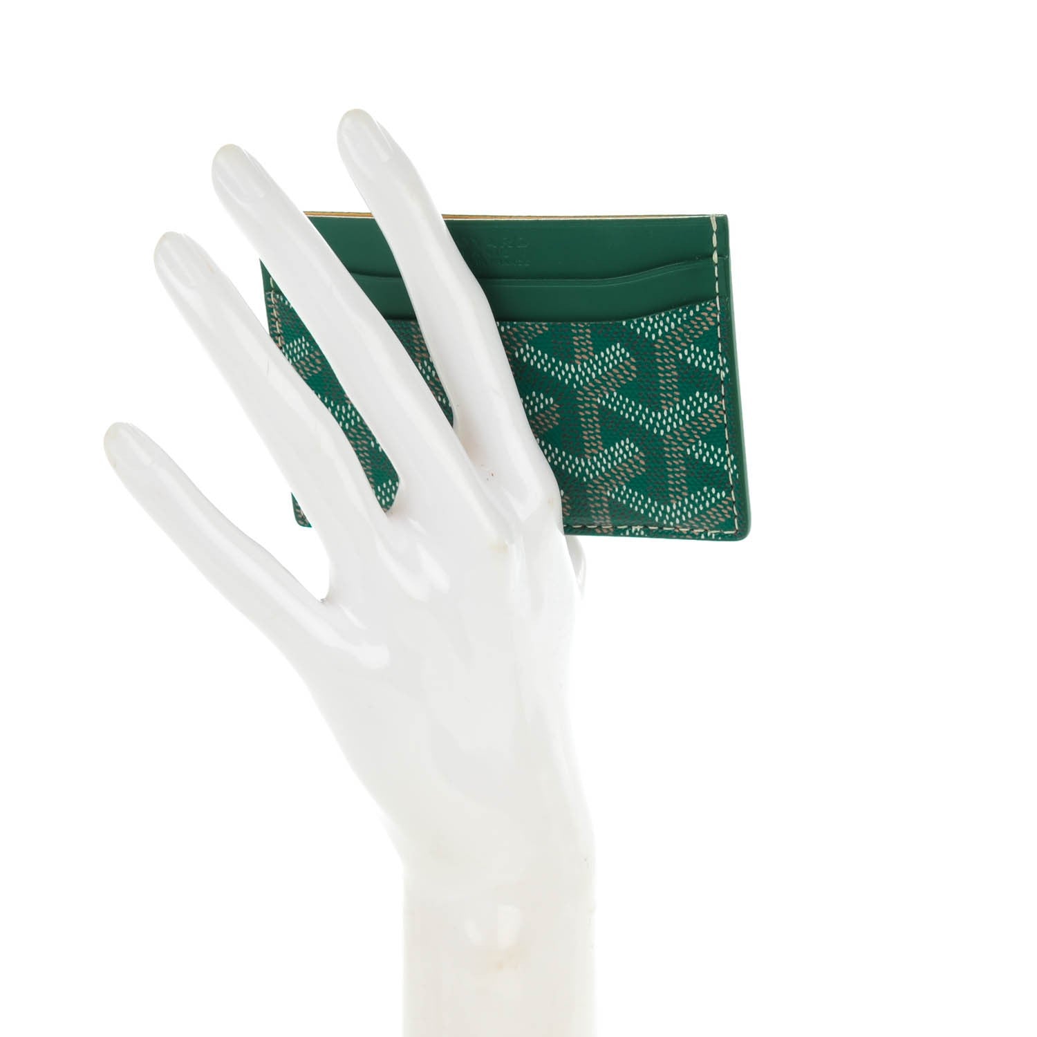 Goyard Goyardine Saint Sulpice Card Holder Green 2 of 7