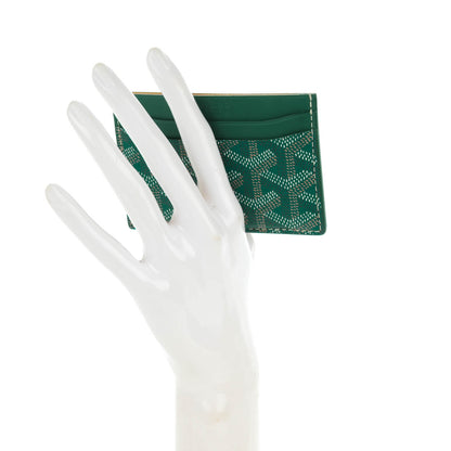 Goyard Goyardine Saint Sulpice Card Holder Green 2 of 7
