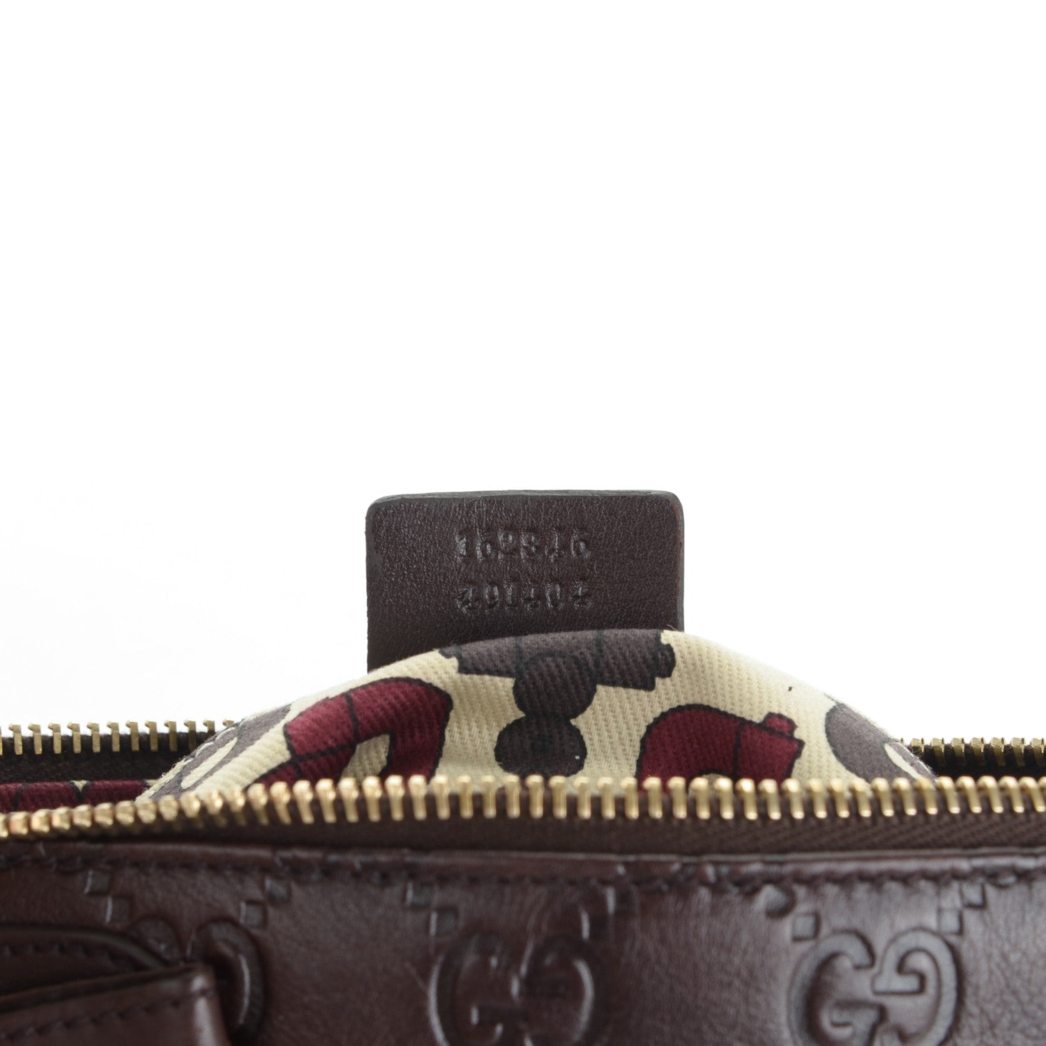 Gucci Guccissima Princy Wristlet Dark Brown 7 of 7
