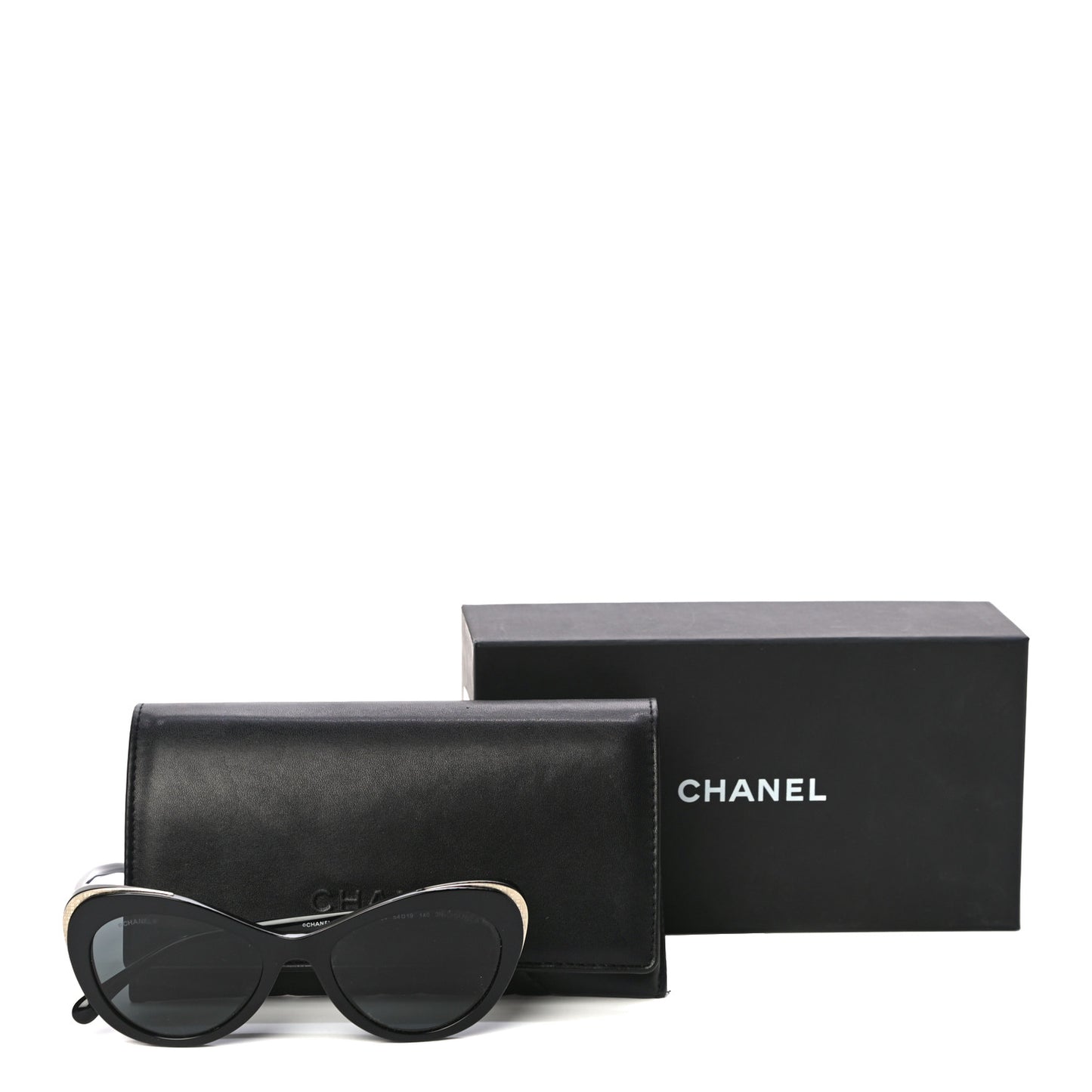 Acetate Cat Eye CC Sunglasses 5432 Black