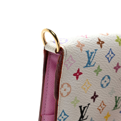 Louis Vuitton Monogram Multicolor Insolite Wallet White Litchi 7 of 8