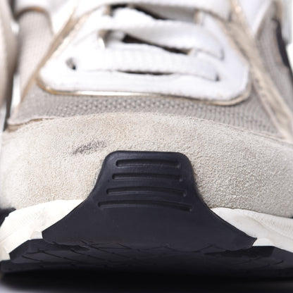 Chanel Suede Calfskin Womens CC Sneakers 38.5 Black White 11 of 11