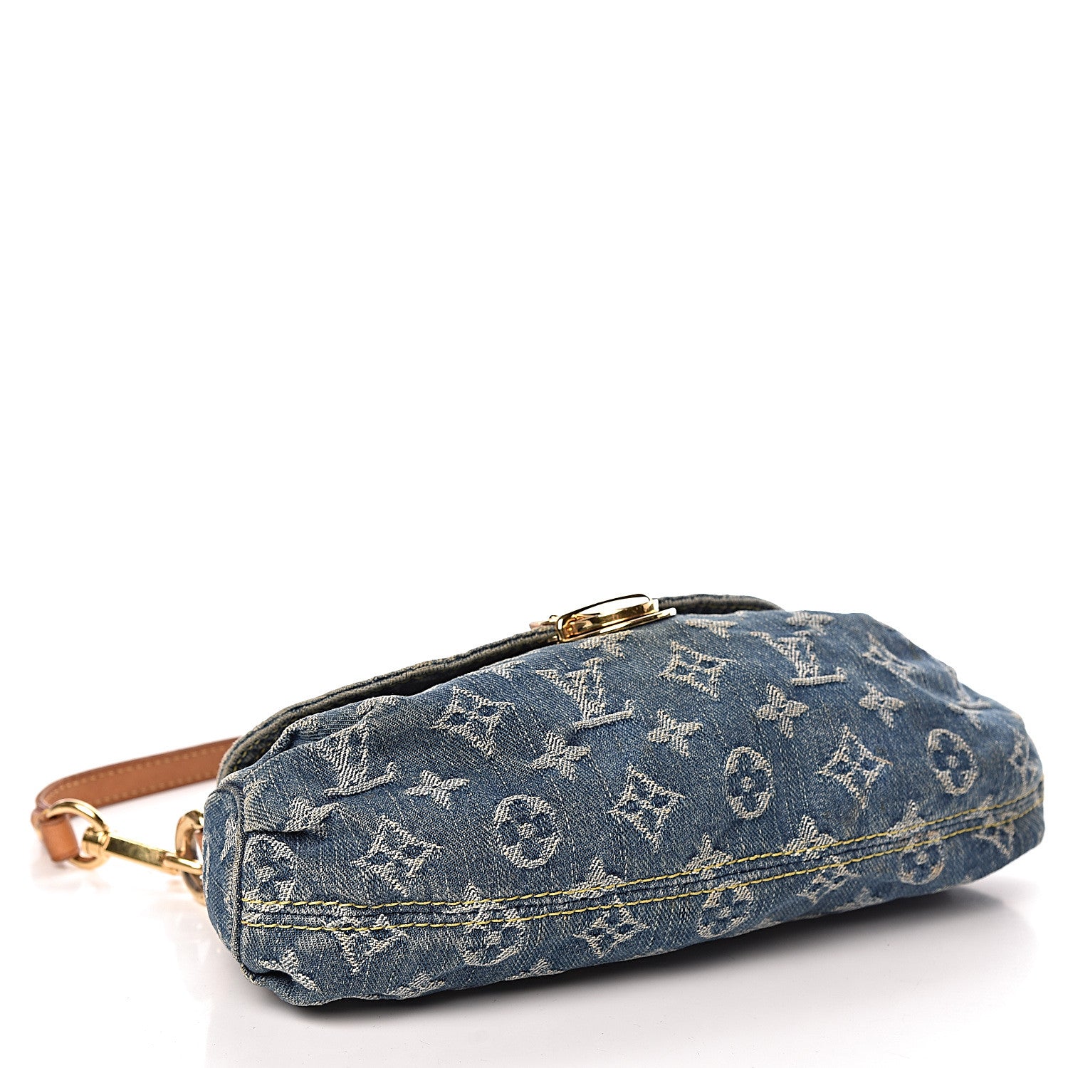 Louis Vuitton Monogram Denim Mini Pleaty Blue 5 of 14