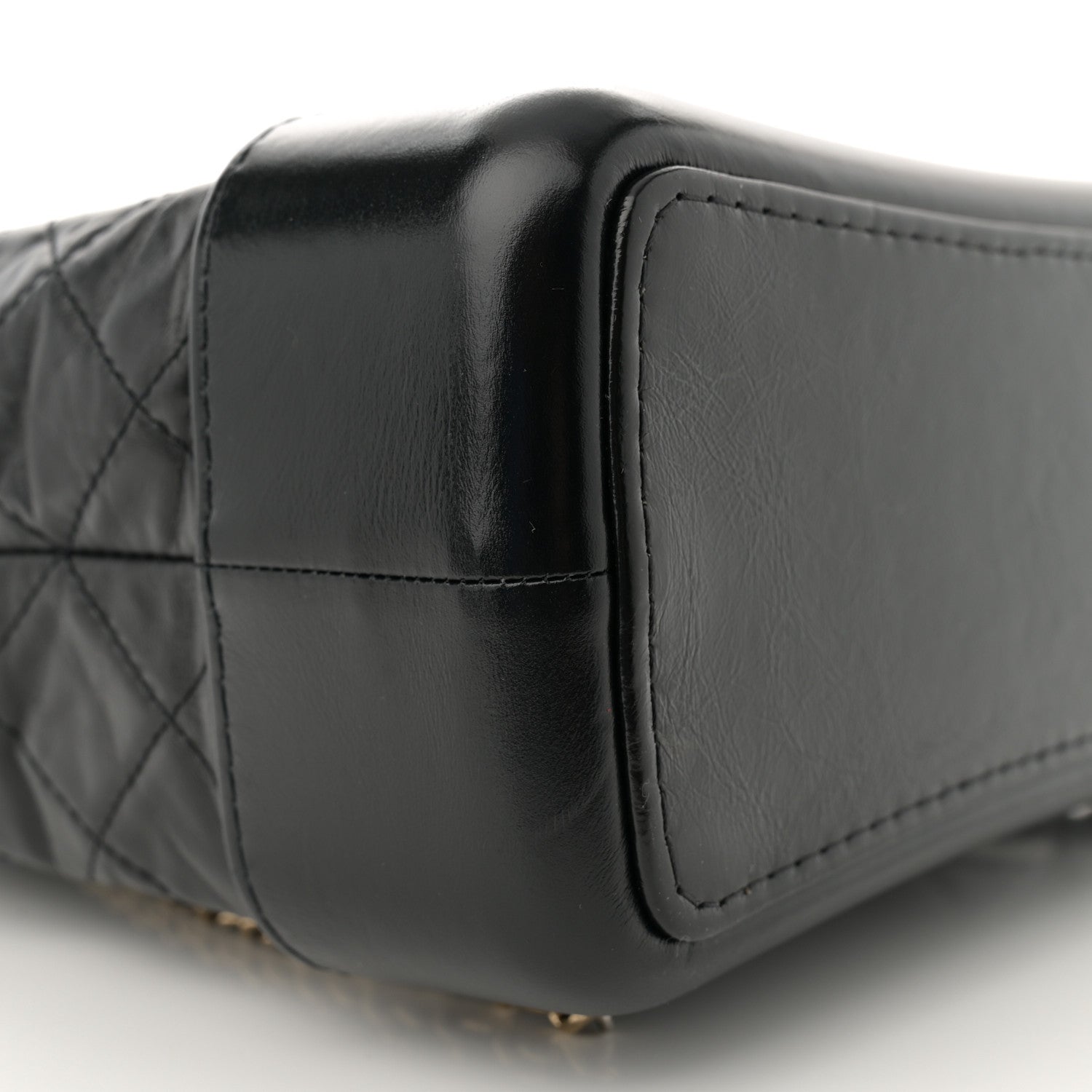 Chanel Aged Calfskin Quilted Gabrielle Backpack Black 9 of 11