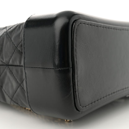Chanel Aged Calfskin Quilted Gabrielle Backpack Black 9 of 11