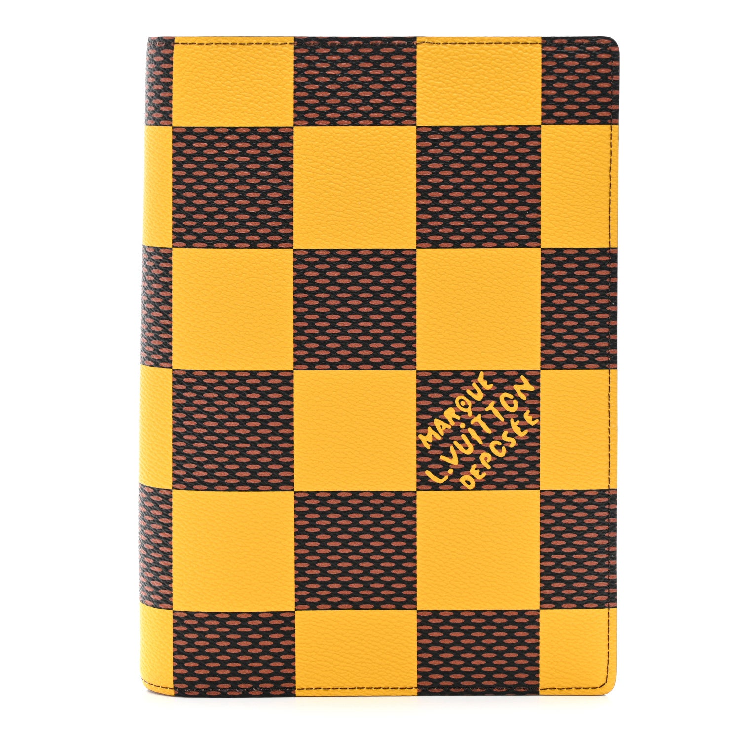 Louis Vuitton Damier Pop Auguste Notebook Cover Yellow 1 of 6