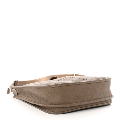 Hermes Taurillon Clemence Evelyne III PM Etoupe 4 of 11