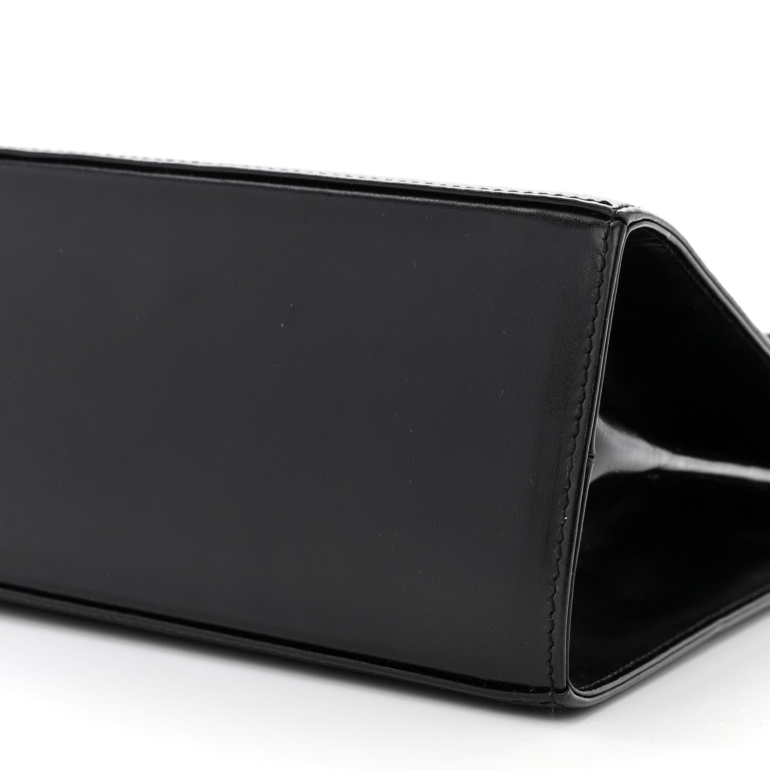 Salvatore Ferragamo Brushed Off Calfskin Small Iconic Top Handle Black 9 of 9