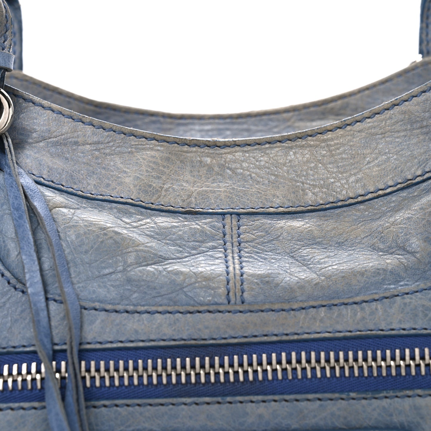 Agneau Giant 21 Silver Hardware Part Time Light Blue