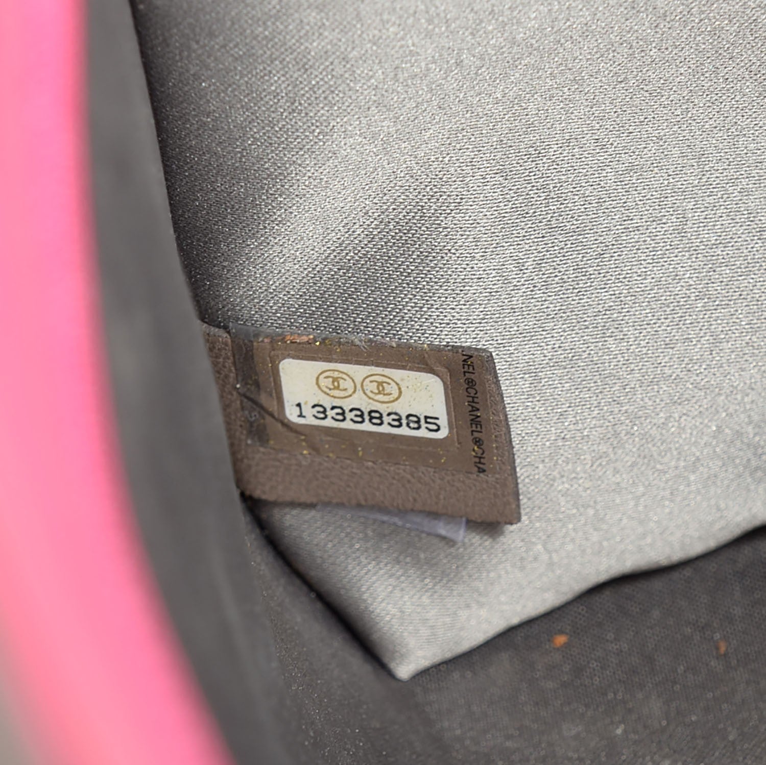 Chanel Patent Calfskin Lucky Symbols Pochette Pink 7 of 7