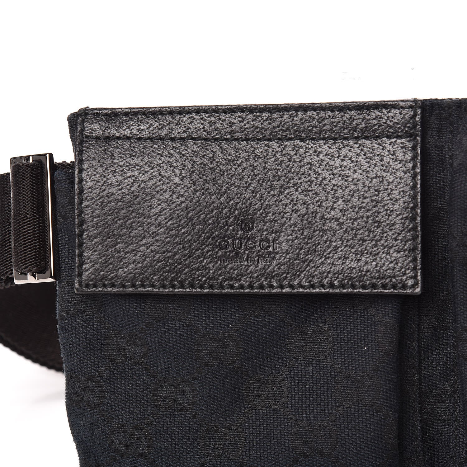 Gucci GG Monogram Double Pocket Belt Bag Black 10 of 10