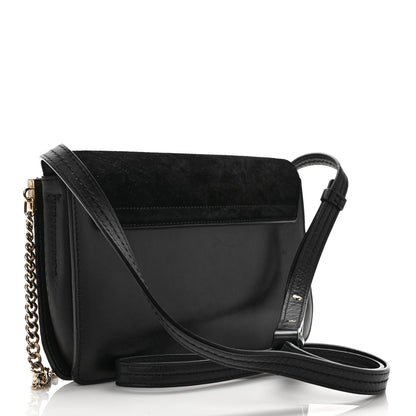 Chloe Suede Calfskin Small Faye Shoulder Bag Black 3 of 10