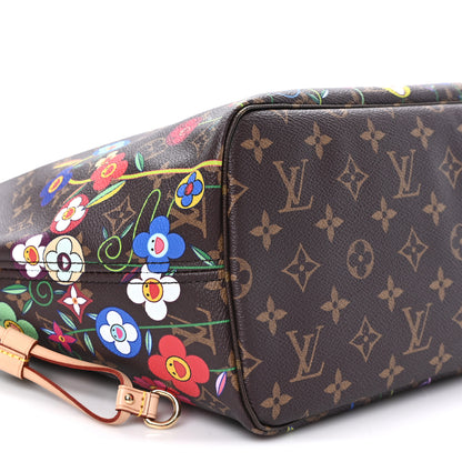 Louis Vuitton LV X TM Monogram Flowers Neverfull MM 9 of 10