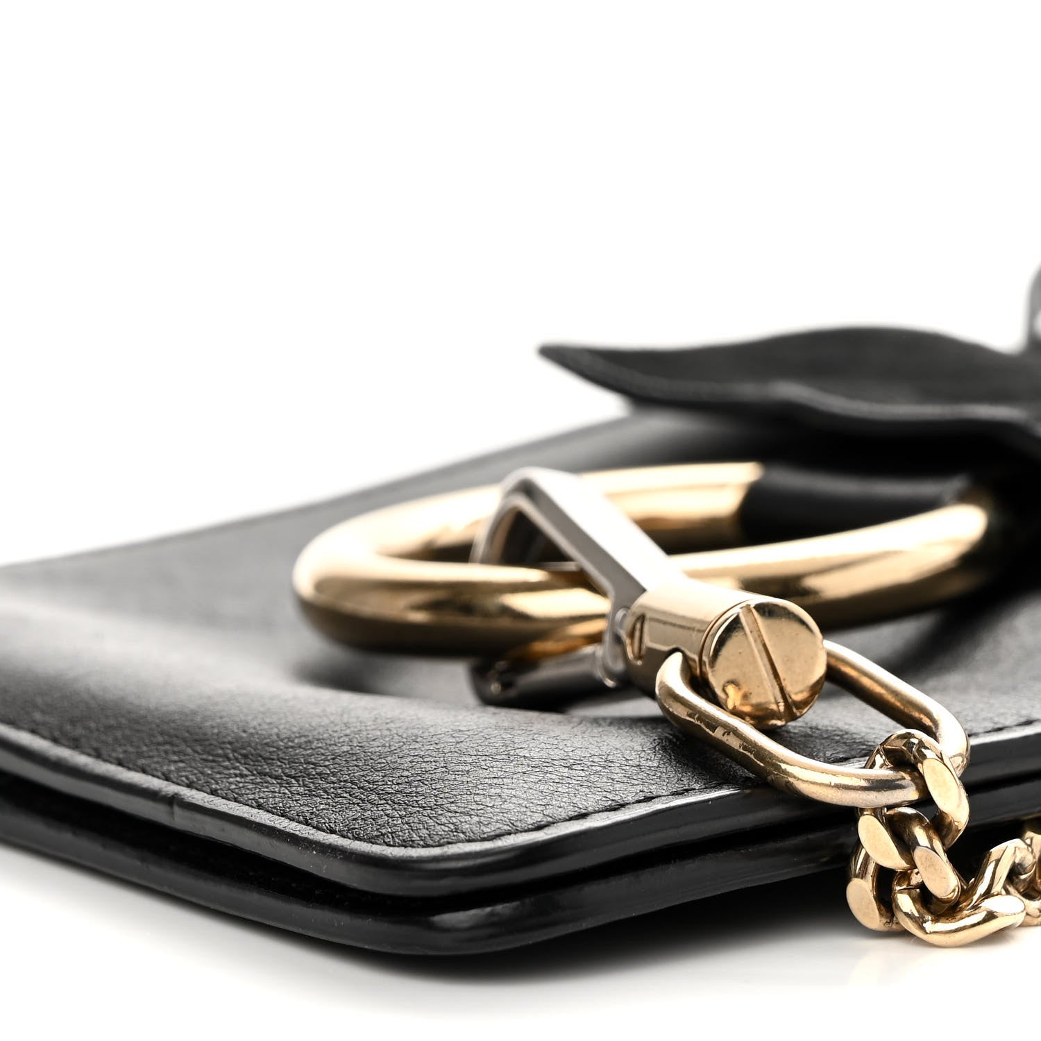 Chloe Suede Calfskin Mini Faye Bracelet Bag Black 9 of 13