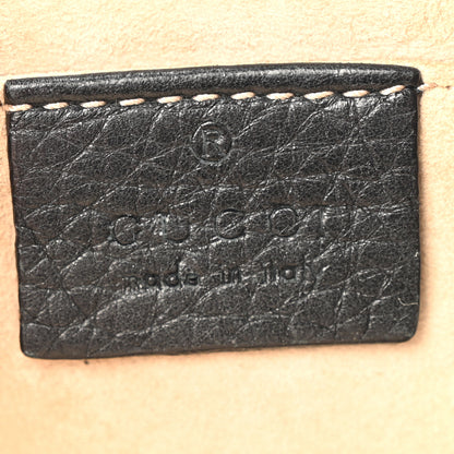 Gucci Pebbled Calfskin Small 1973 Chain Shoulder Bag Black 6 of 16