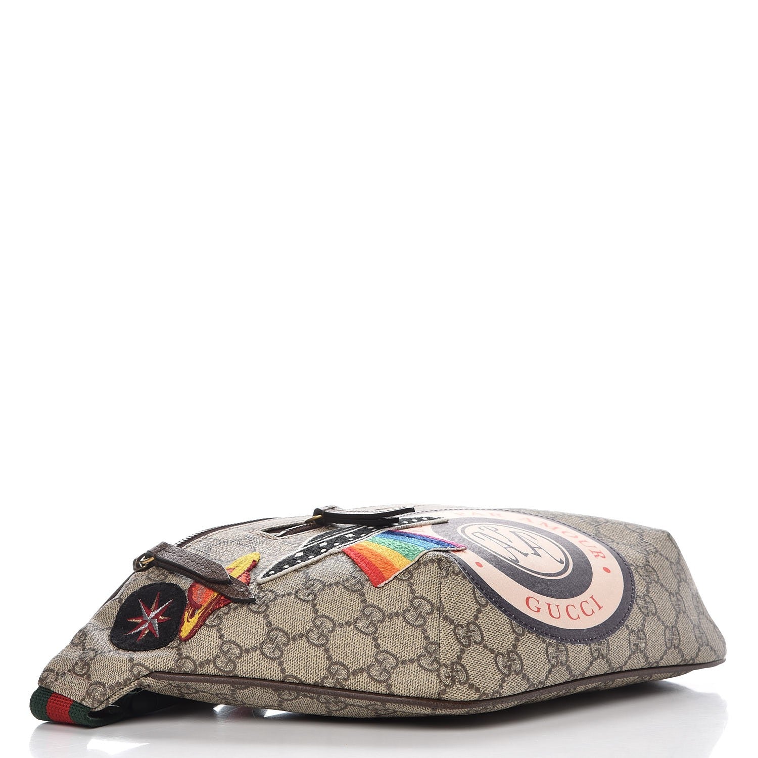 Gucci GG Supreme Monogram Courrier Belt Bag Beige New Acero 4 of 7