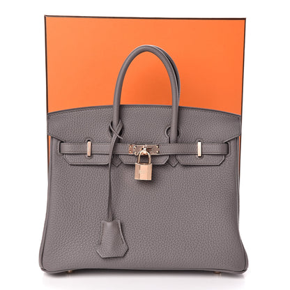 Hermes Togo Birkin 25 Etain 31 of 31