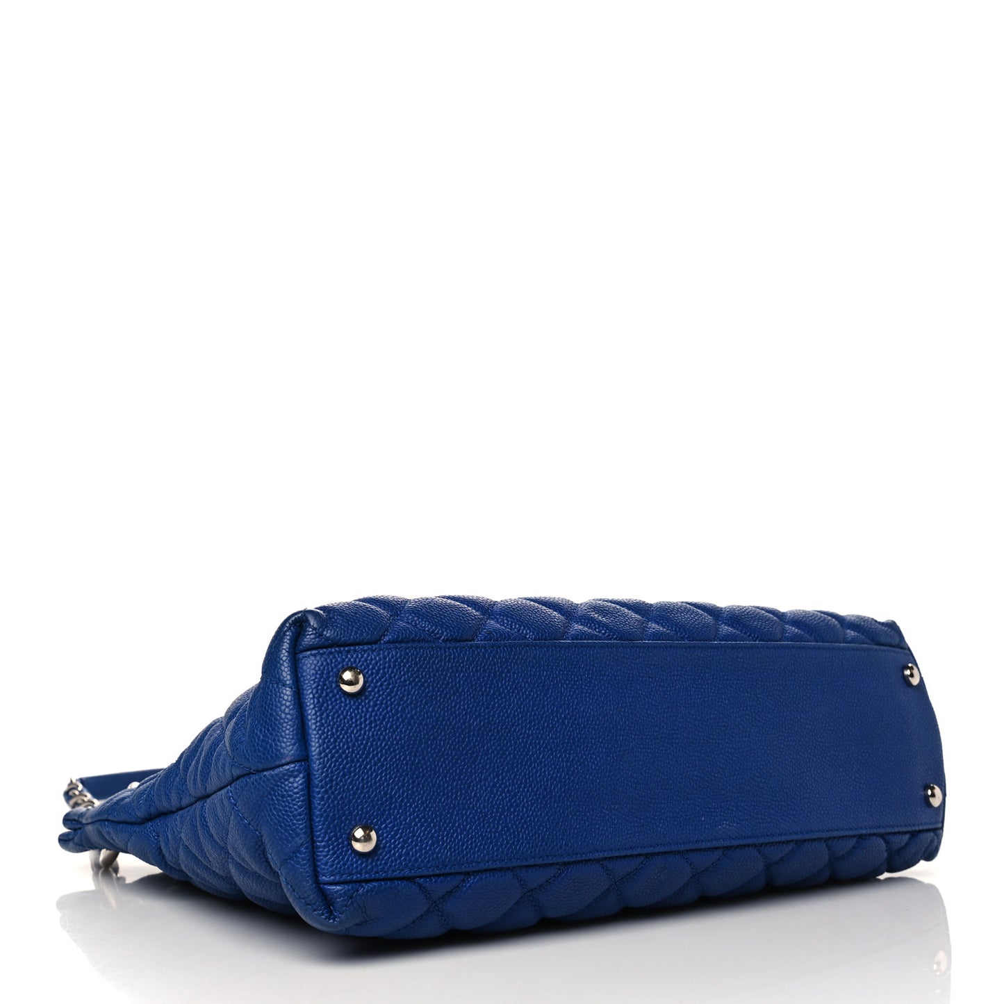 Caviar Quilted Easy Zip Tote Cobalt Blue