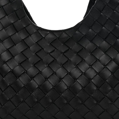 Bottega Veneta Nappa Intrecciato Small Campana Shoulder Bag Black 7 of 9