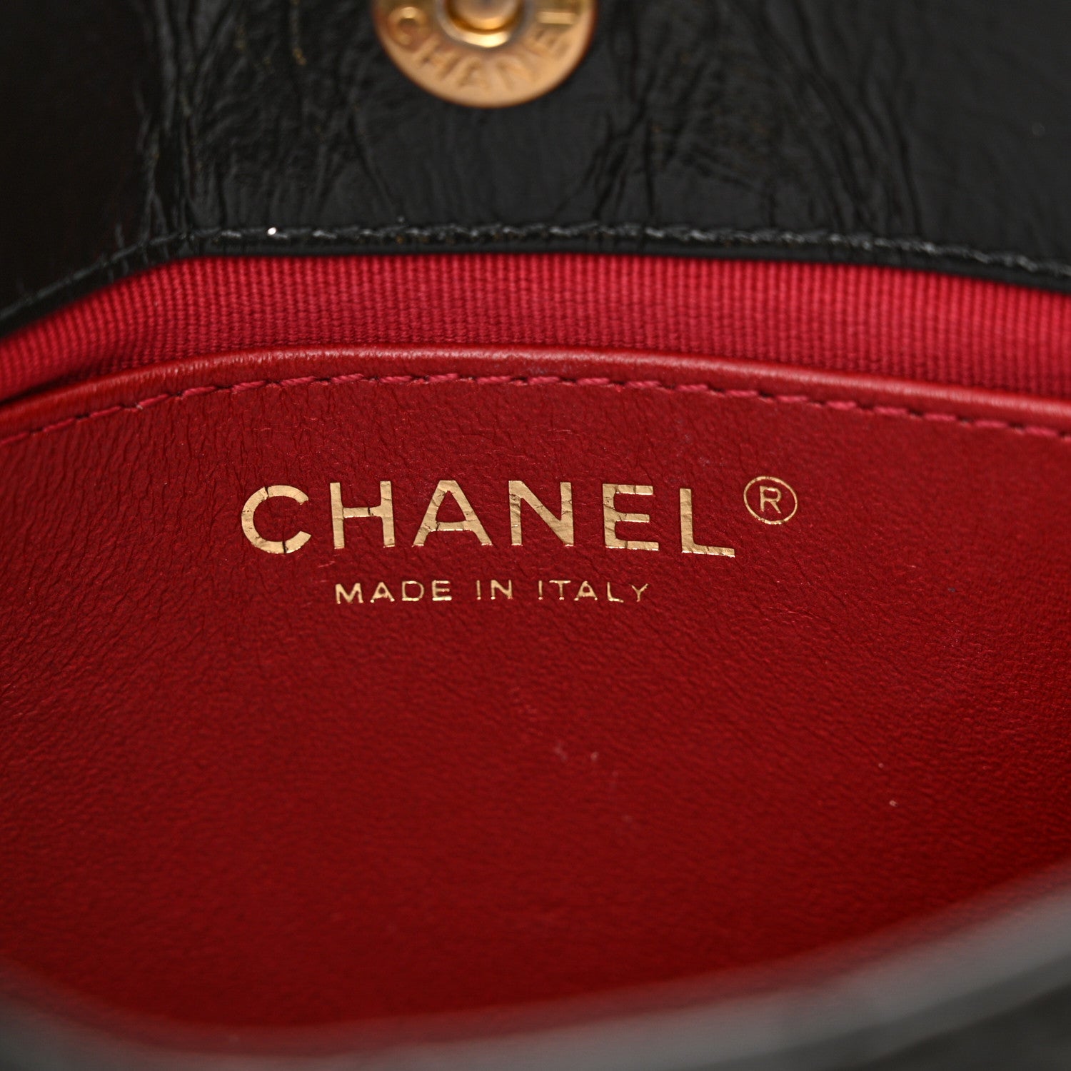 Chanel Shiny Crumpled Calfskin Quilted Small Wavy CC Hobo Black 6 of 11