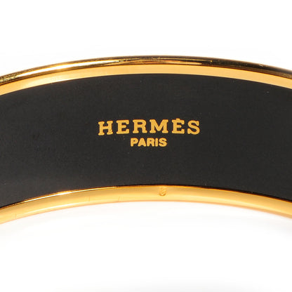 Hermes Enamel Printed Carriage Wide Bracelet 70 3 of 5