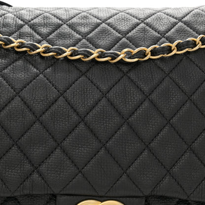 Chanel Calfskin Quilted XXL Travel Flap Bag Black 7 of 15