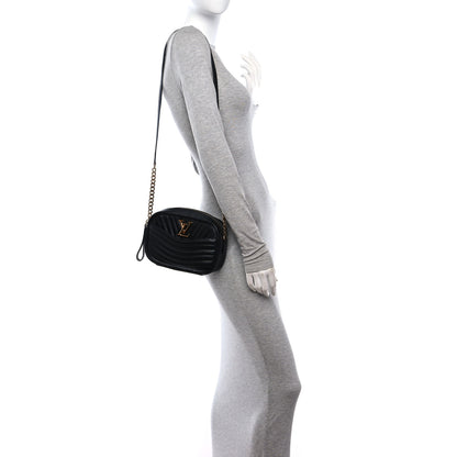 Louis Vuitton Calfskin New Wave Camera Bag Black 2 of 10