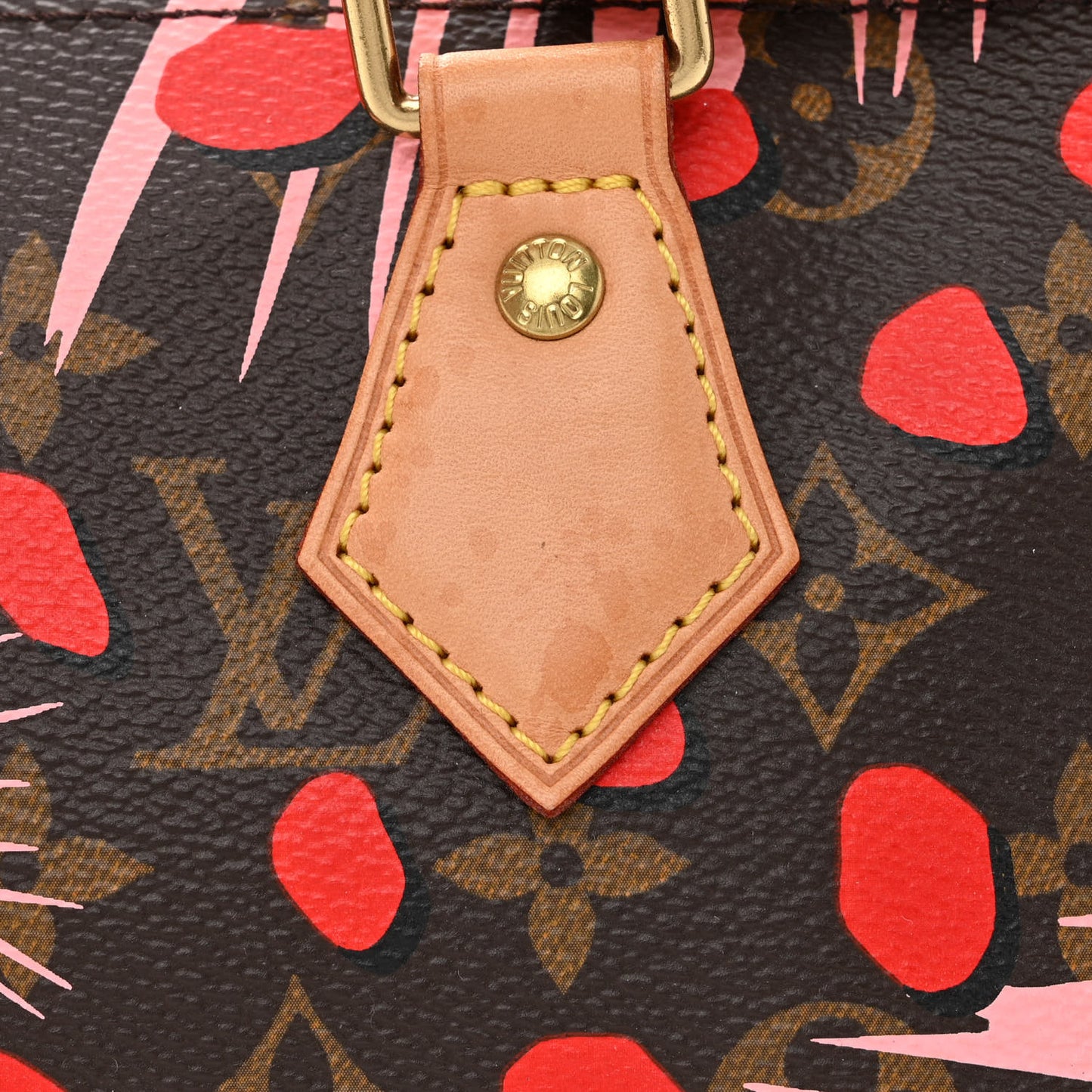 Monogram Jungle Dots Speedy 30 Sugar Pink Poppy