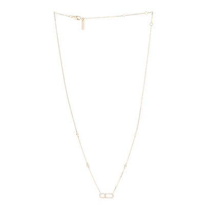 Messika 18K Yellow Gold Diamond Move Uno Pave Necklace 3 of 7