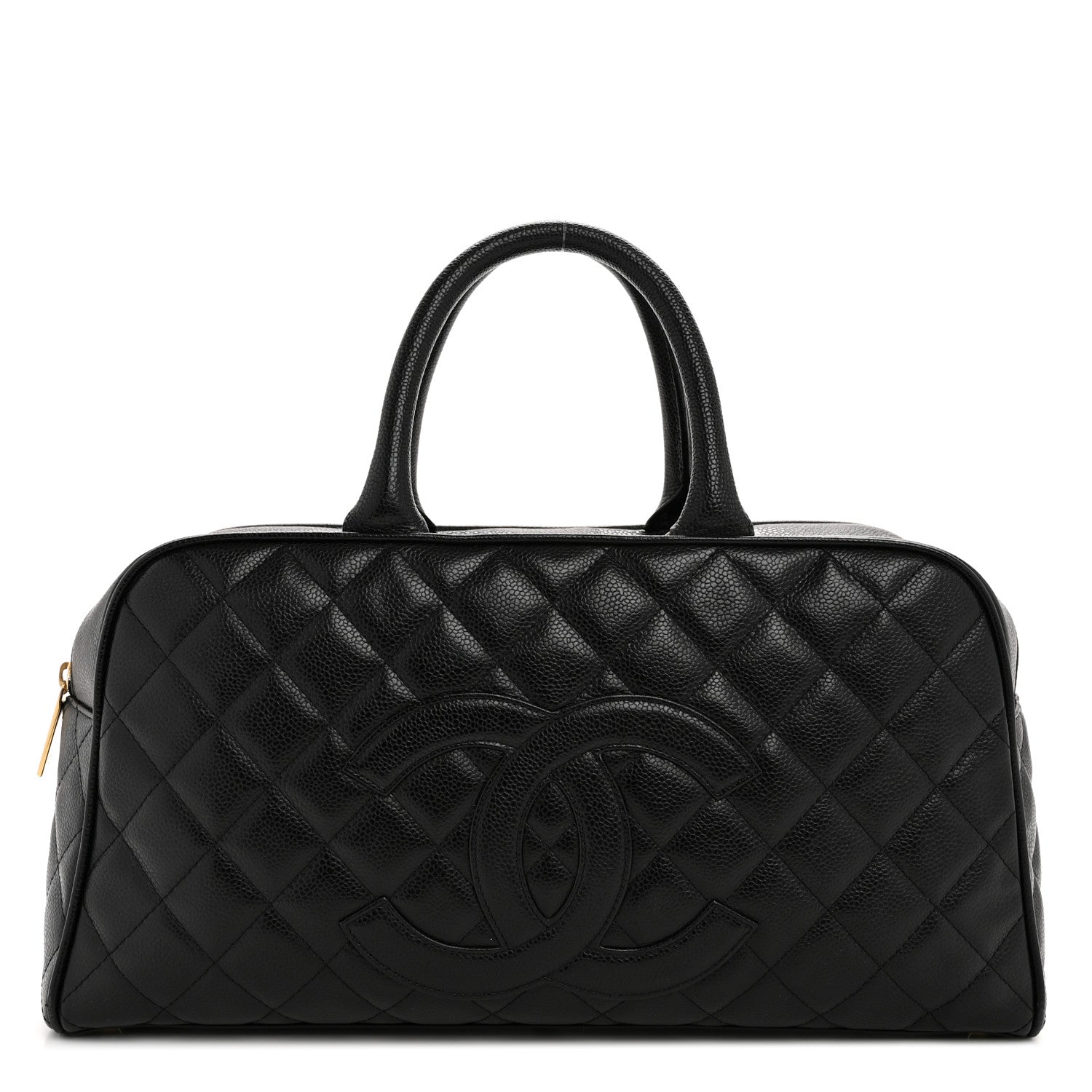 Chanel Caviar Quilted Large Bowler Black 1 of 12