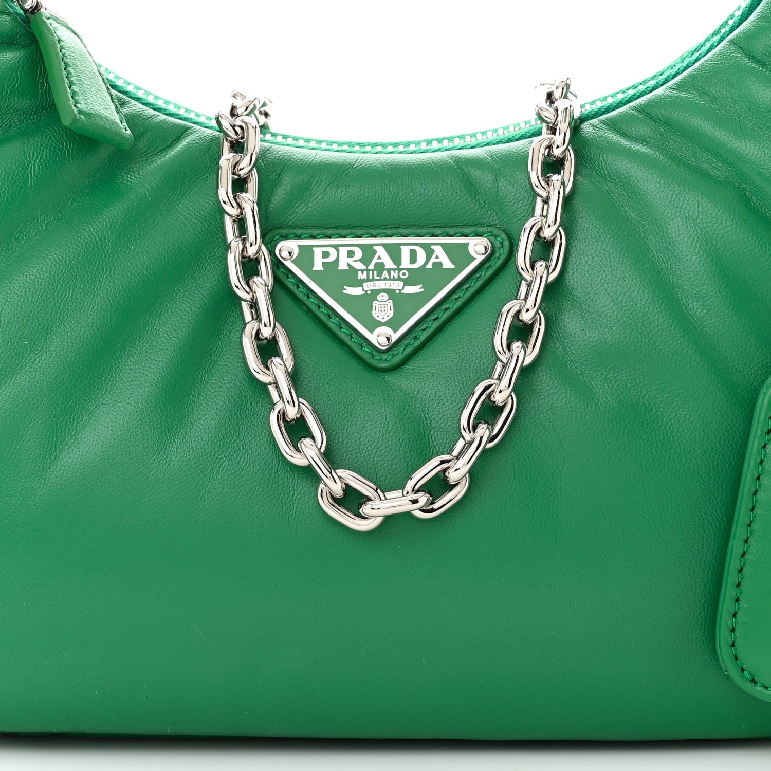 Prada Nappa Soft Padded Re-Edition 2005 Shoulder Bag Mango 8 of 10