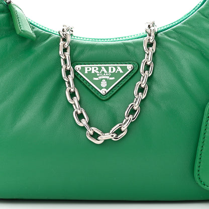 Prada Nappa Soft Padded Re-Edition 2005 Shoulder Bag Mango 8 of 10