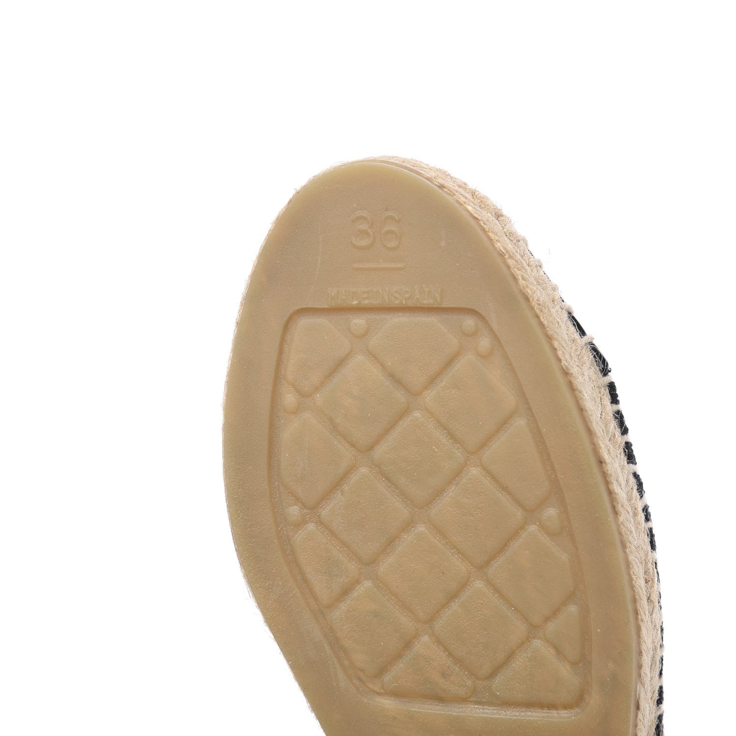 Chanel Fabric Patent Calfskin CC Espadrilles 36 Black 7 of 10
