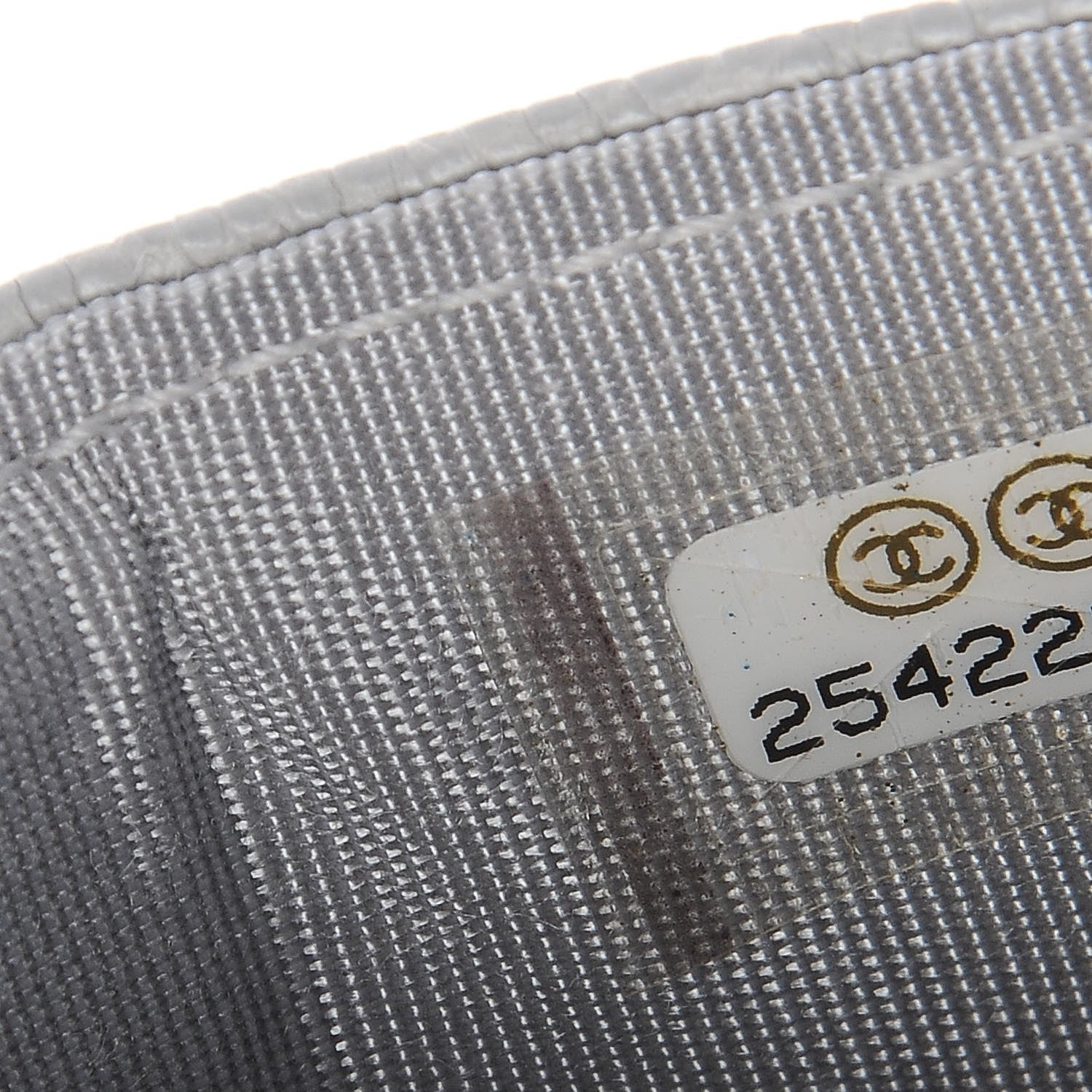 Chanel Caviar Quilted Boy Card Holder Grey 8 of 9