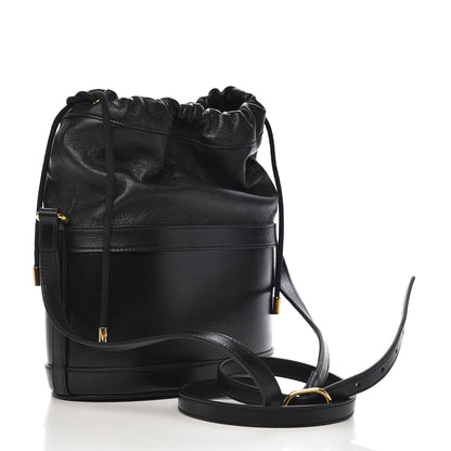 Gucci Azalea Sakai Calfskin Horsebit 1955 Drawstring Bucket Bag Black 3 of 10