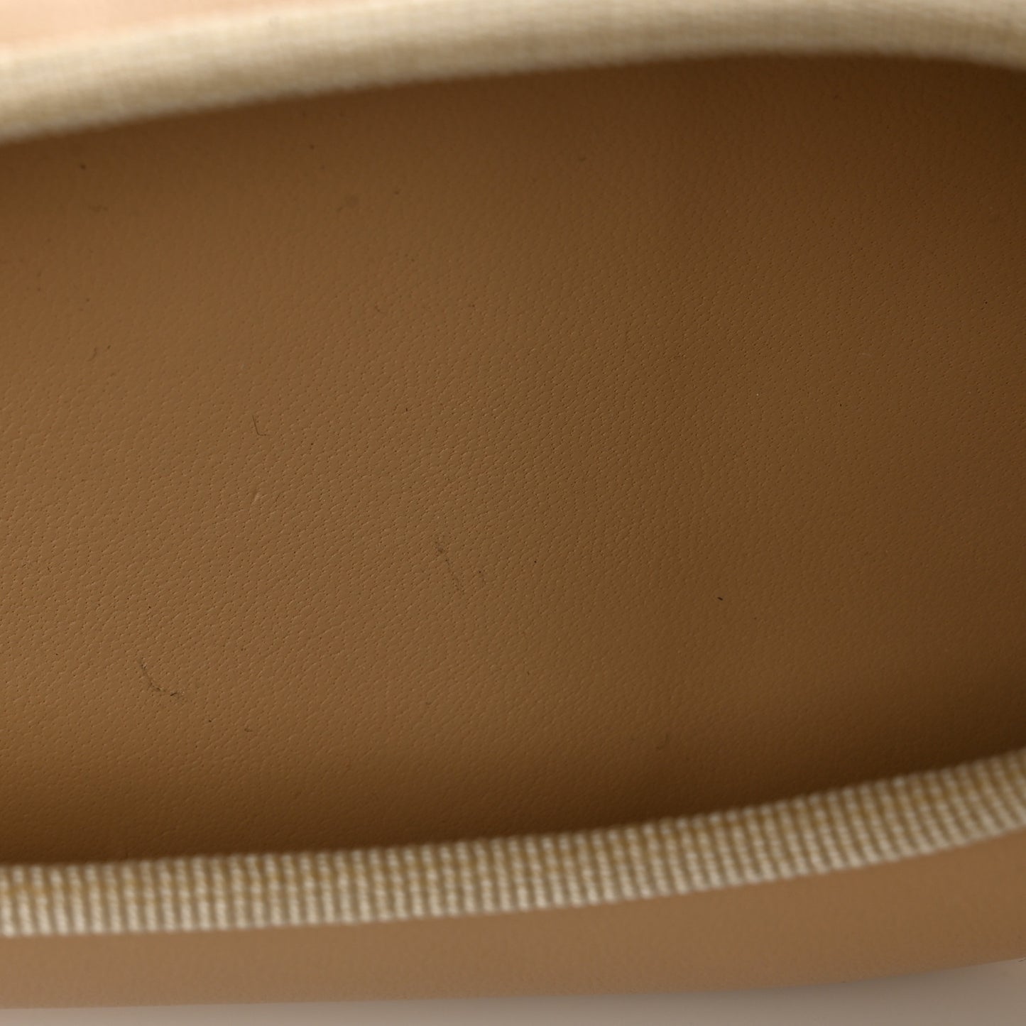 Lambskin Cap Toe CC Ballerina Flats 37.5 Beige Black